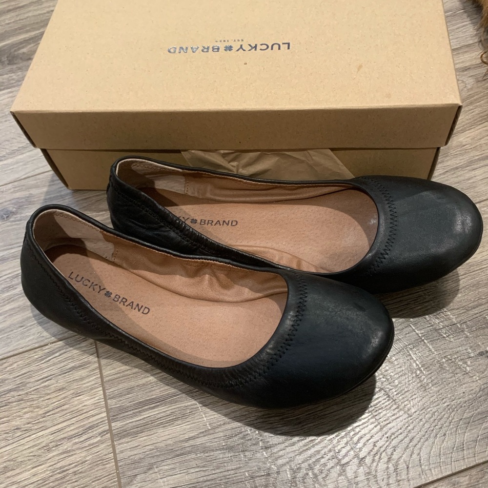 Lucky Brand Black Flats